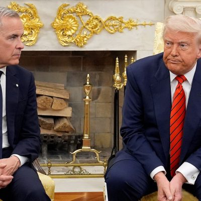 Canada’s prime minister apologises to Trump over anti-tariff advert